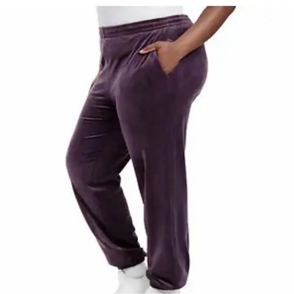 LazyPants Ladies' Velour Jogger small - Picture 2 of 7